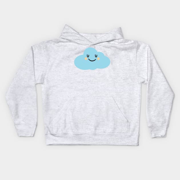 Happy Cloud Kids Hoodie by ilaamen